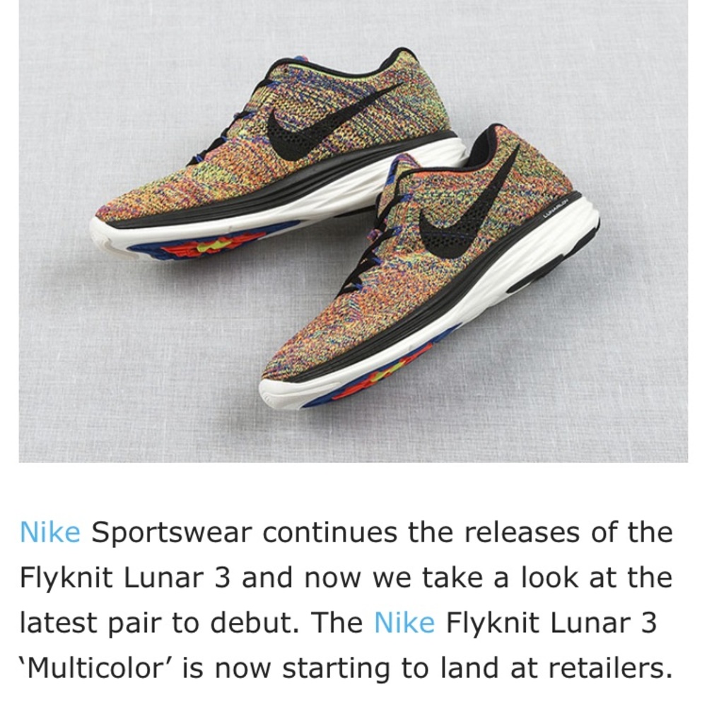 Nike Flyknit Lunar 3 “Multicolor”